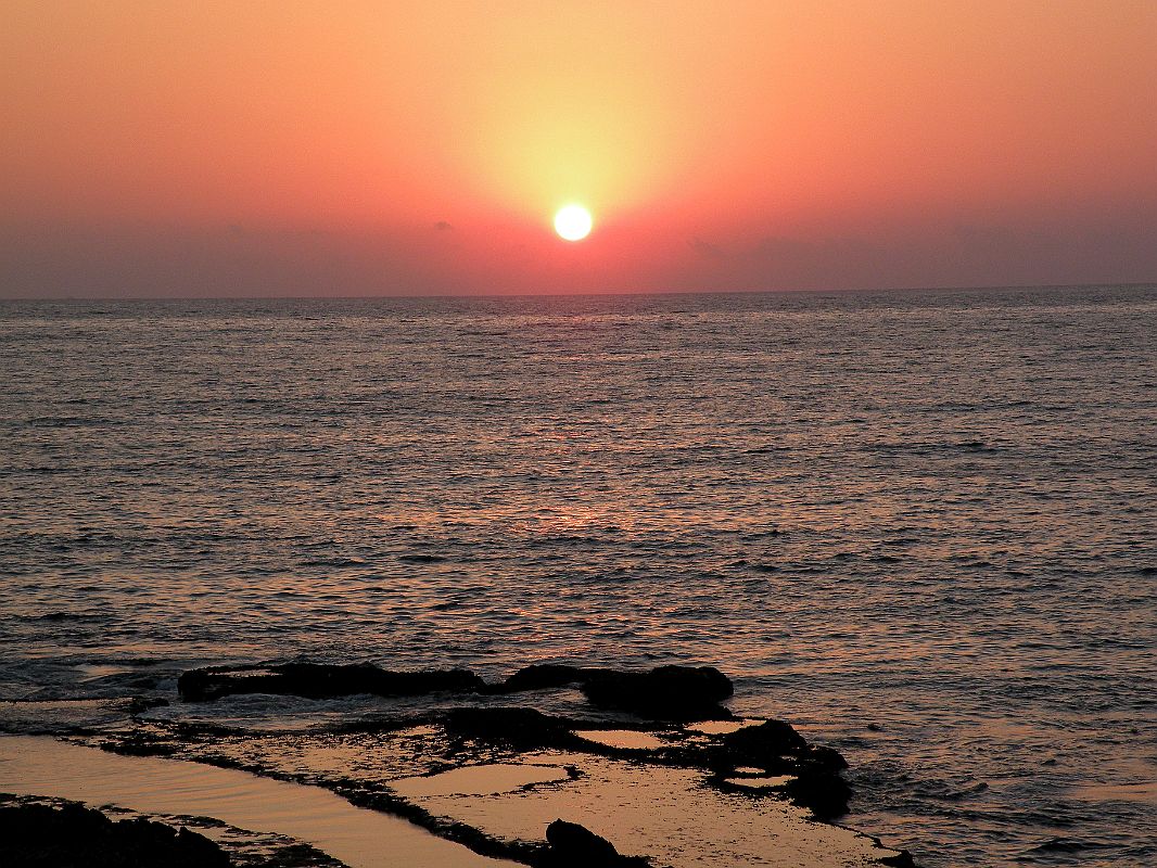 Beirut Corniche 22 Sunset Over the Mediterranean 